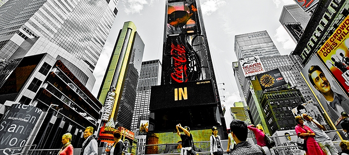 NY- Times Square on a cool Summers Day
