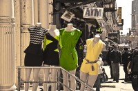 NY- A Spring walk up Canal and Greene in Soho