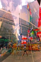 NY- Theater District and Times Square Reflections